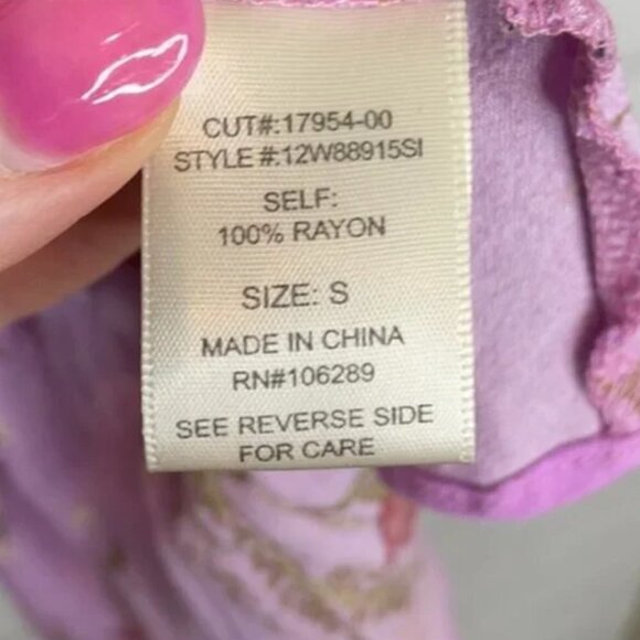 NWT ROW A Femme Flounce Sleeve Top - Picture 6 of 12